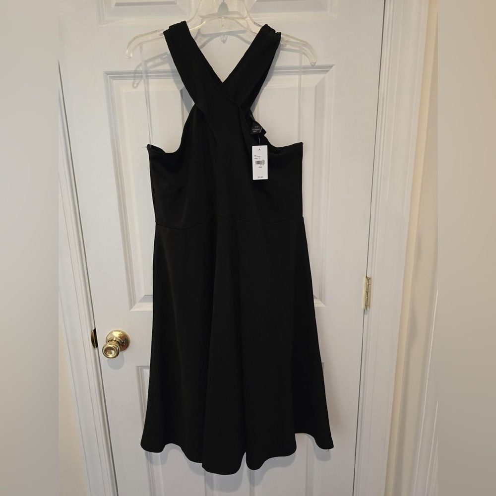 Lane Bryant Black Halter Dress